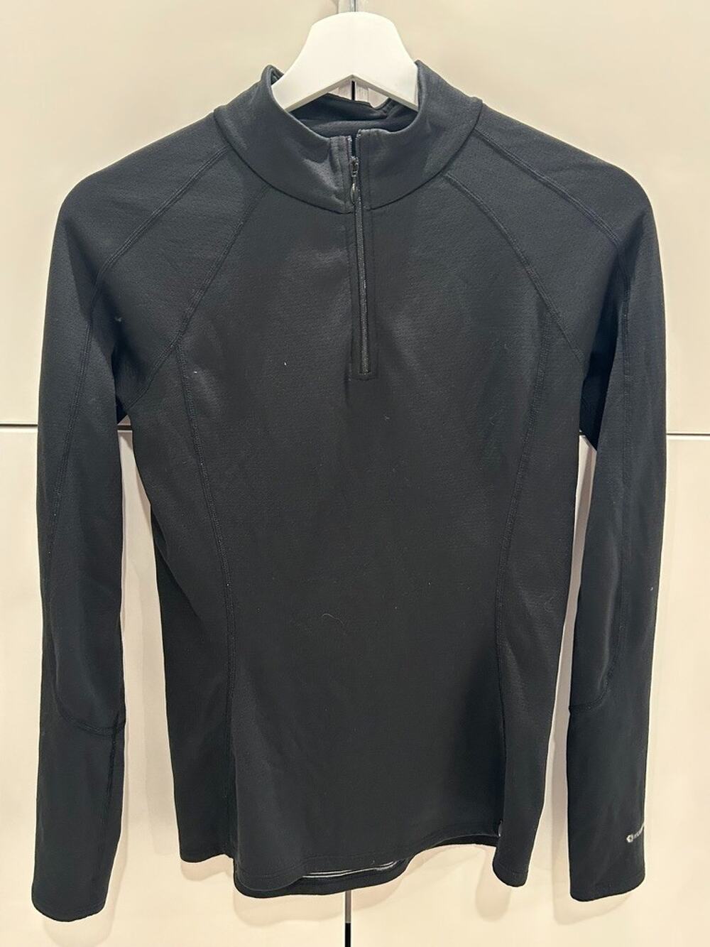 The North Face Women's S FlashDry 1/4 Zip Pullover Black Long Sleeve Running Sm